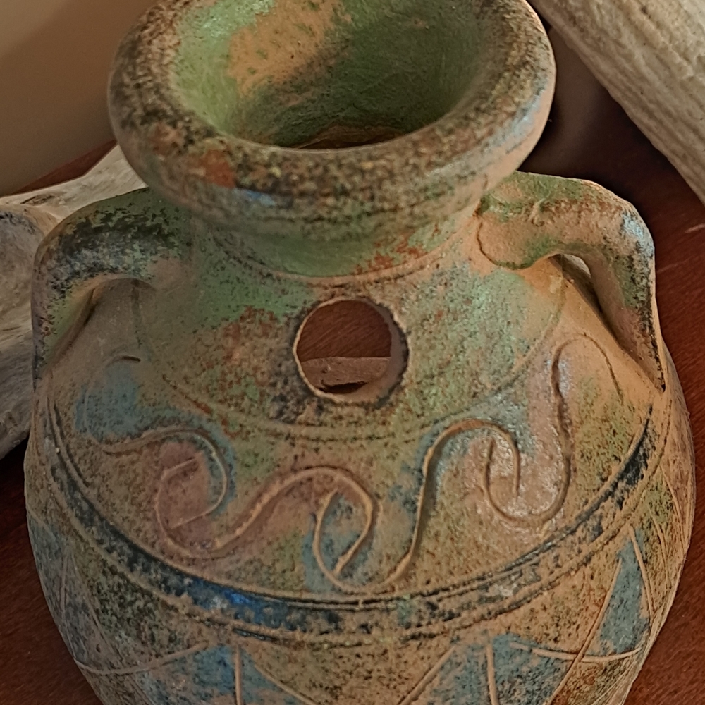 Vintage clay vase
